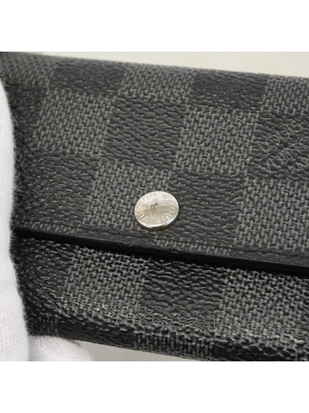 Louis Vuitton Key Case Damier Graphite Multicles 6 Black Gray Key Holder